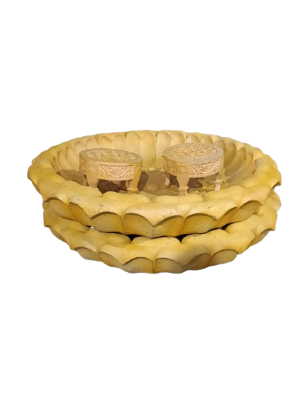 LOTUS-SHAPED URLI SET OF 2