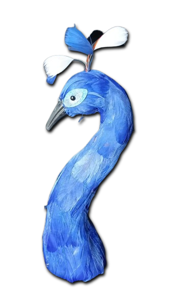 PEACOCK MANNEQUIN HEAD