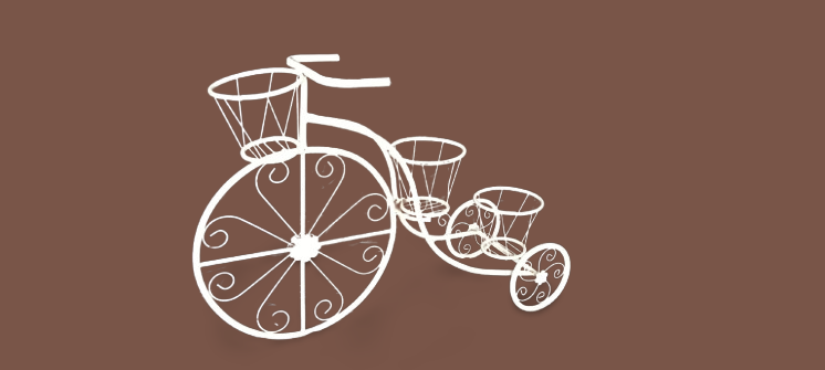 TRICYCLE PLANTER STAND