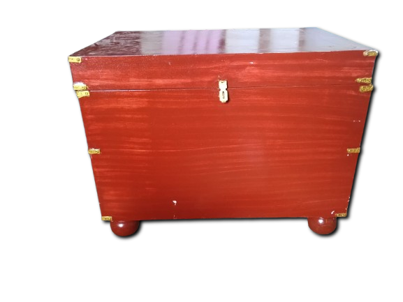 WOODEN STORAGE TRUNK