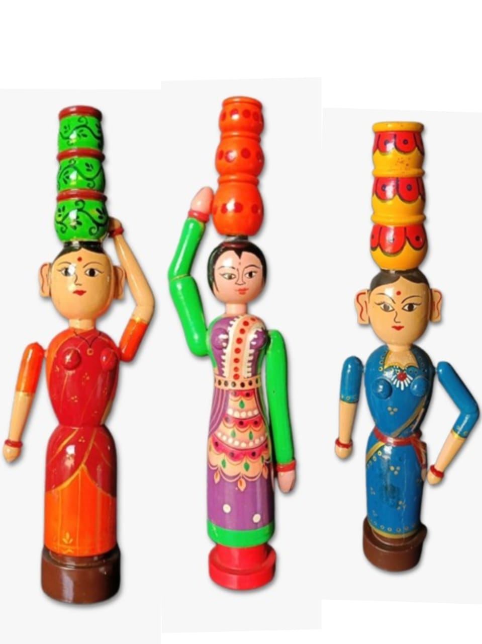POT CARRYING LADY DOLL