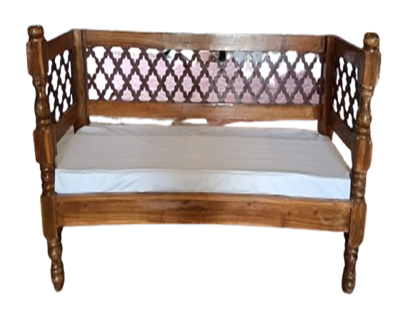 WOODEN JALI SOFA