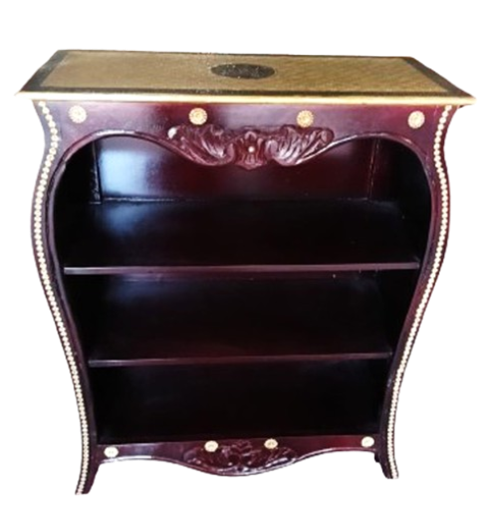 WOODEN BOOKSHELF SIDE TABLE 