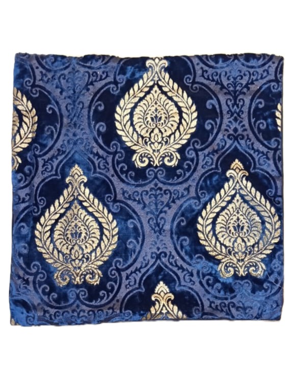 PERSIAN FLORAL JACQUARD PATTERN PILLOW COVER
