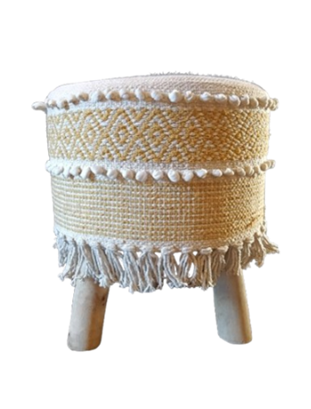 MACRAME FOOT STOOL