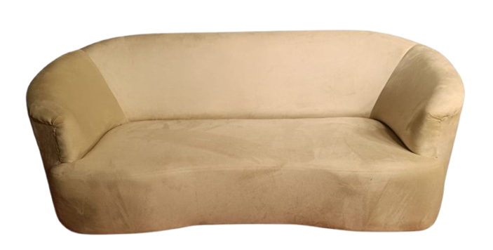UPHOLSTERED CURVED SOFA