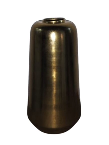 CONICAL BRASS VASE