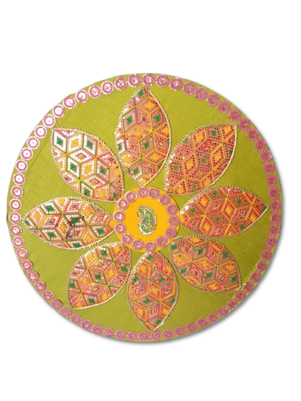 EMBROIDERED WORK FLORAL ART