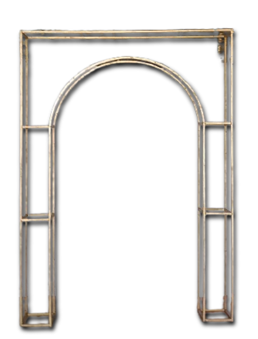 GOLD METAL RECTANGULAR WEDDING ARCH