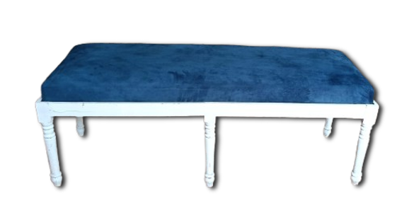 VELVET UPHOLSTERED INDOOR BENCH