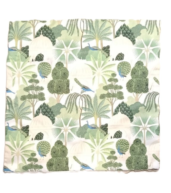 PEACOCK GARDEN PRINT PILLOW COVER