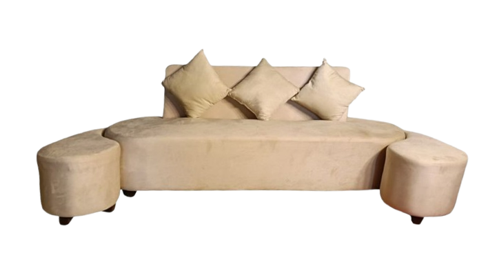 MODERN CURVED SECTIONAL COUPLE SOFA