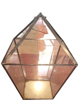 PYRAMID STAINED GLASS LANTERN