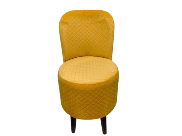YELLOW VELVETY VANITY CHAIR