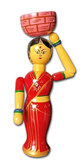 WOMEN CARRYING BUTTI FIGURINE
