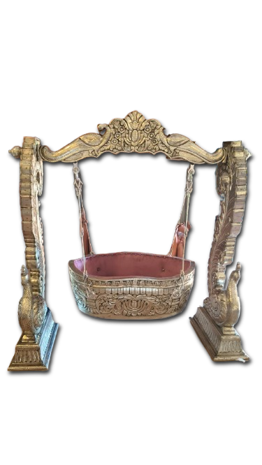 PEACOCK SILVER CRADLE
