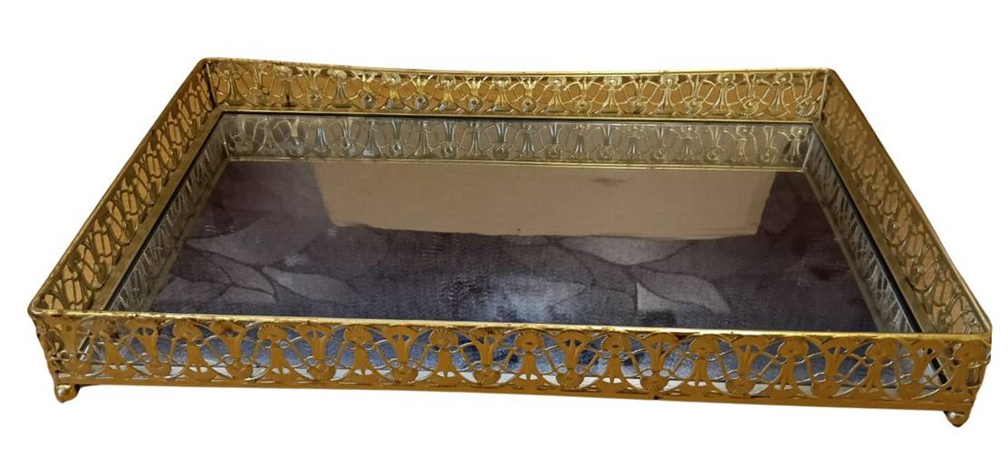 BRASS SQURE TRAY