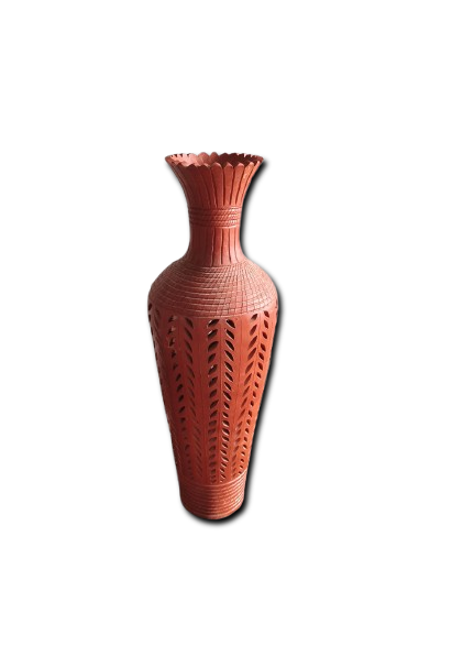 CLAY CRAFT FLOWER VASE