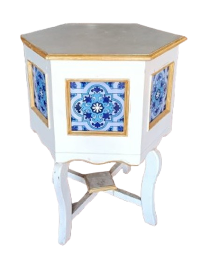 Hexagonal Tiled SIDE TABLE 