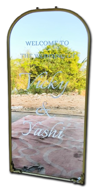 MIRROR SIGN BOARD