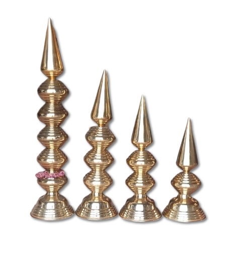 BRASS KALASA SET OF 4