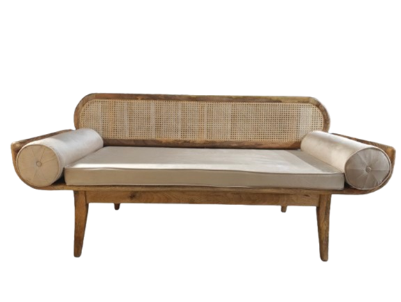 RATTAN  COUPLE SOFA