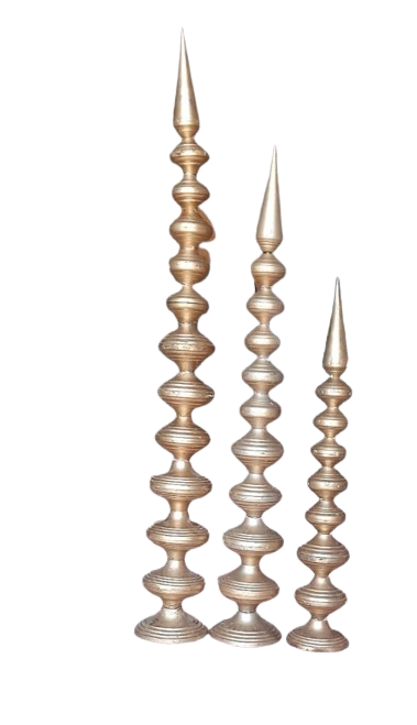 BRASS KALASH (Metal) (set of 3)