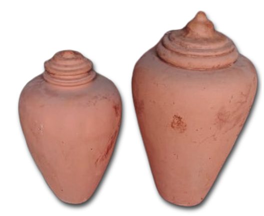 HANDCRAFTED TERRACOTTA VASE(SET OF 2)