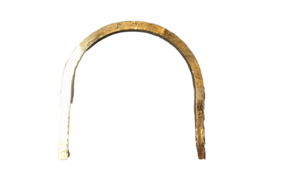 GOLD ACRYLIC U SHAPE ARCH  
