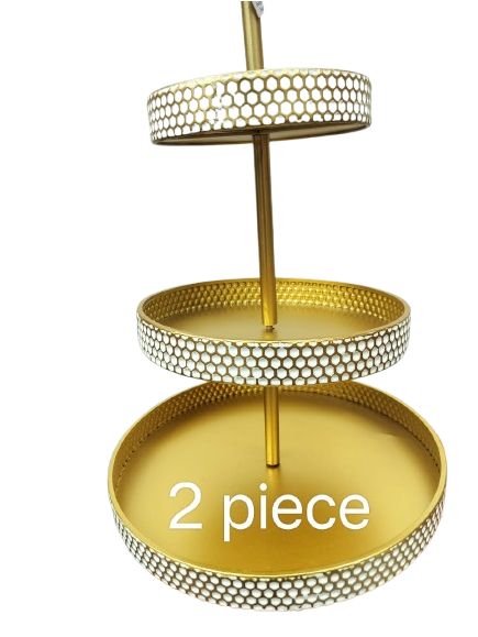 BRASS 3 TIER TRAY STAND