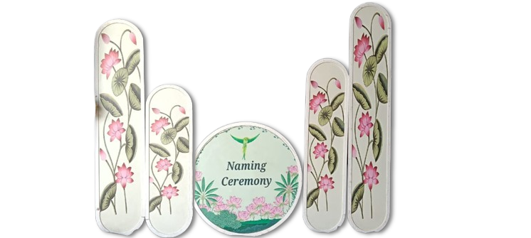PICHWAI LOTUS BACKDROP PANEL SET(SET OF 5)