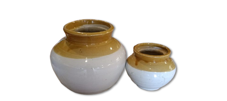 CERAMIC ROUND  POTS