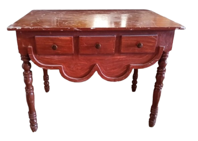 SCALLOPED APRON CONSOLE TABLE 