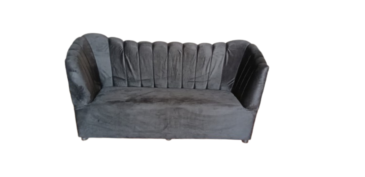 SCALLOPED CHANEL BLACK VIP SOFA