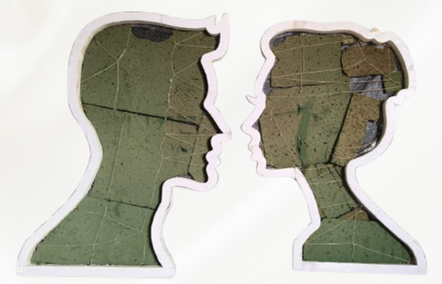 BRIDE & GROOM  THEME BACKDROP (set of 2)