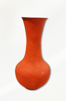 TERRACOTTA TRUMPET VASE