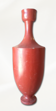 TERRACOTTA TRUMPET VASE