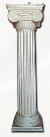 CLASSIC WHITE PEDESTAL PILLAR