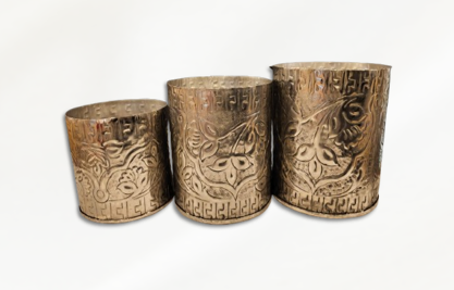 ANTIQUE KOLAGA (German silver type) (Set of 3)