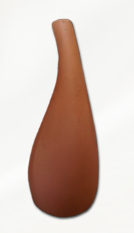 MODERN TERRACOTTA TEARDROP VASE