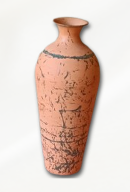 TERRACOTTA TALL VASE