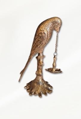 ANTIQUE PARAOT HANGING DEEPA (German silver type)