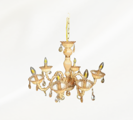 ITALIAN GLASS CHANDELIER