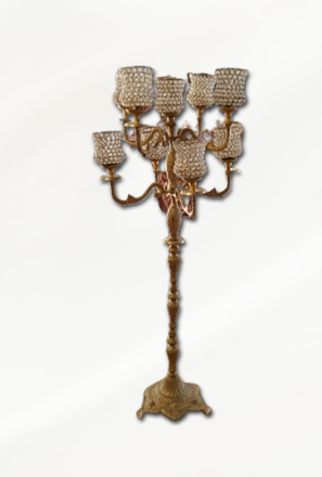 FLOOR STANDING CLUSTER CANDELABRA