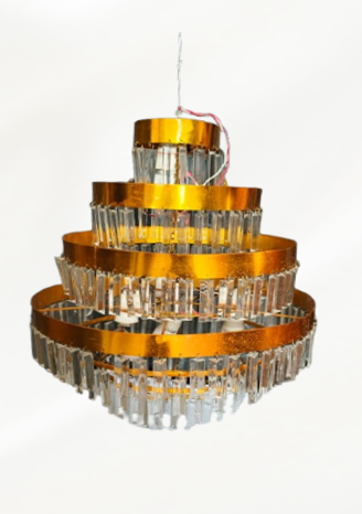 GOLDEN CRYSTEL CHANDELIER