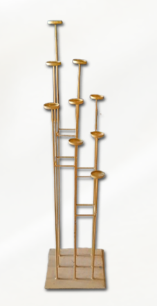 MULTI ARM CANDLE HOLDER with candle glass holder