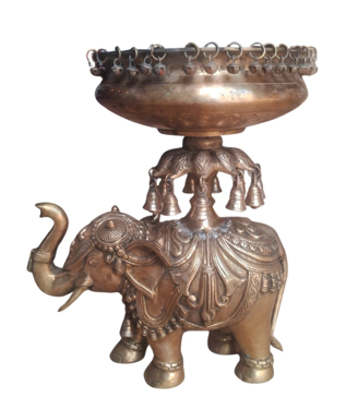 ELEPHANT URLI WITH BELLS